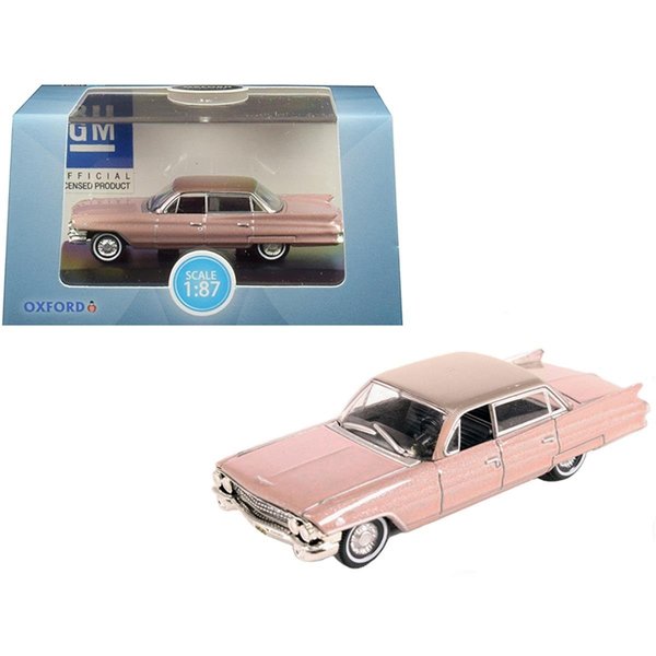 Stages For All Ages 1961 Cadillac Sedan DeVille Metallic Pink 1-87 HO Scale Diecast Model Car ST1340455